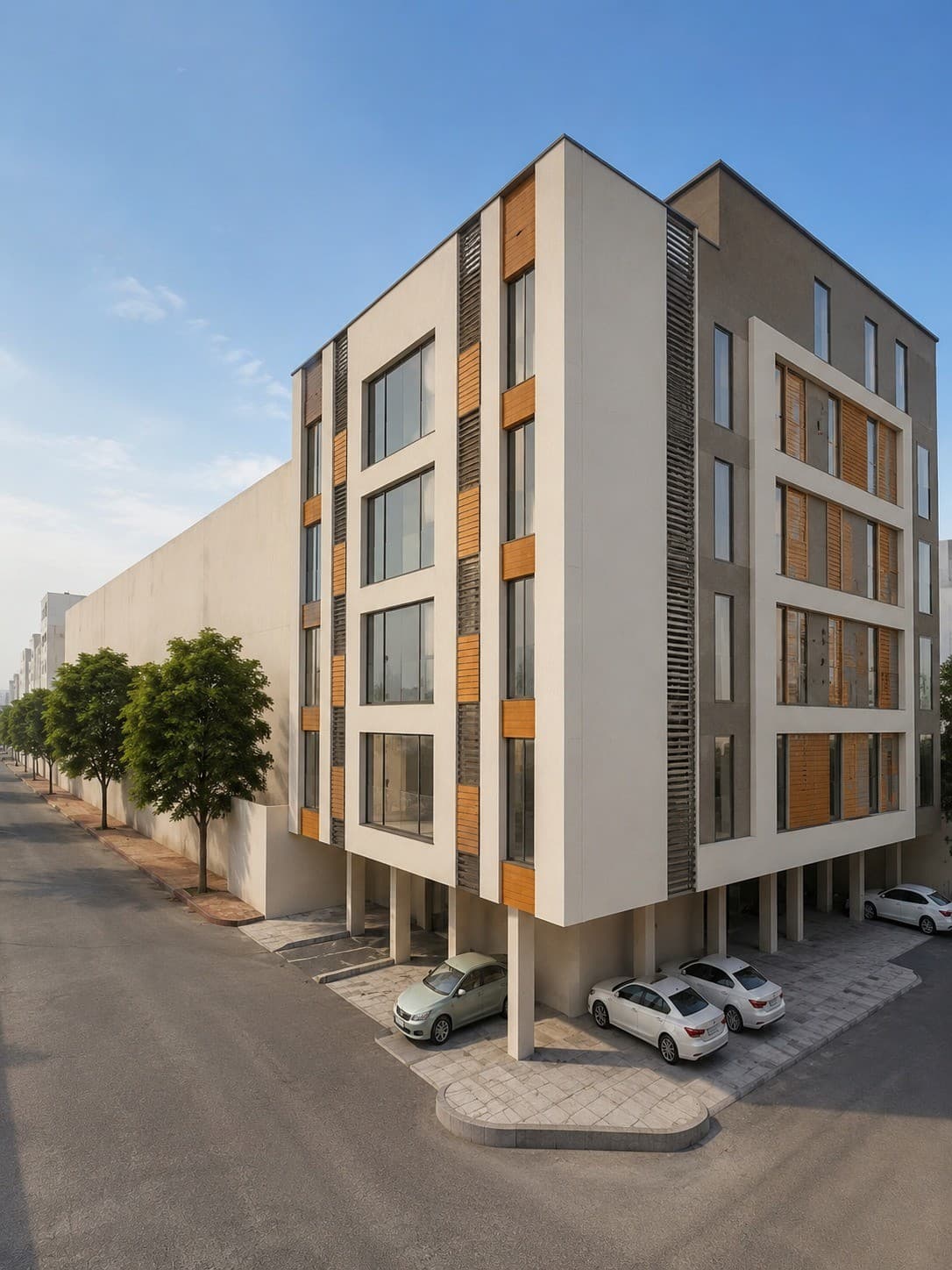 لقطة معمارية من مواقع مشاريع بنياكور في جدة